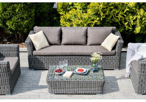  "Капучино" лаунж-зона из искусственного ротанга, цвет графит, фото 6 