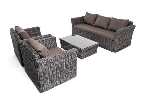  "Капучино" лаунж-зона из искусственного ротанга, цвет графит, фото 21 