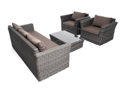  "Капучино" лаунж-зона из искусственного ротанга, цвет графит, фото 22 
