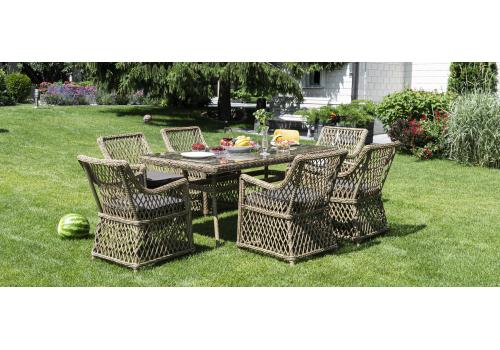  "Латте" обеденная группа плетеная, цвет соломенный, фото 2 