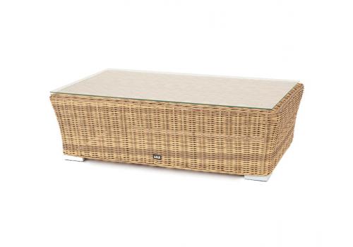  "Капучино" журнальный столик из искусственного ротанга, цвет соломенный, фото 1 