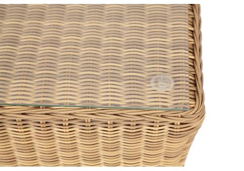  "Капучино" журнальный столик из искусственного ротанга, цвет соломенный, фото 4 