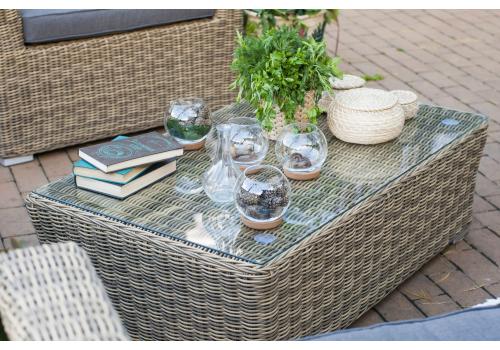  "Капучино" журнальный столик из искусственного ротанга, цвет соломенный, фото 7 