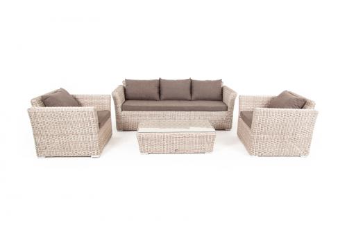  "Капучино" лаунж-зона из искусственного ротанга, цвет бежевый, фото 15 