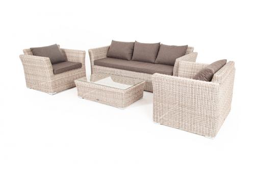  "Капучино" лаунж-зона из искусственного ротанга, цвет бежевый, фото 17 