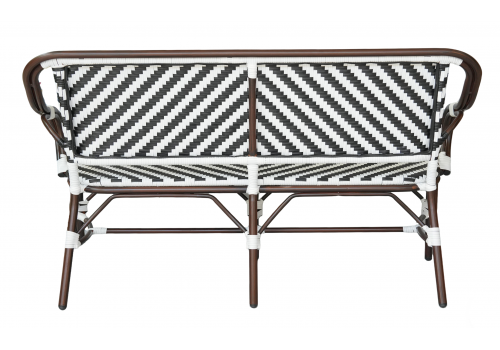  "Кабри" диван двухместный из искусственного ротанга, цвет черно-белый, фото 4 