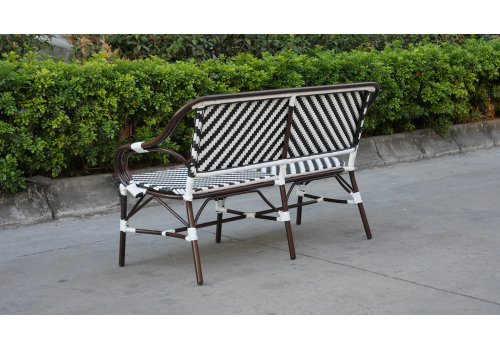  "Кабри" диван двухместный из искусственного ротанга, цвет черно-белый, фото 8 