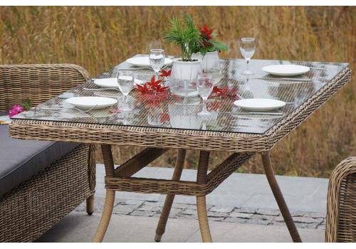  "Гляссе" обеденная группа из искусственного ротанга, цвет соломенный, фото 9 