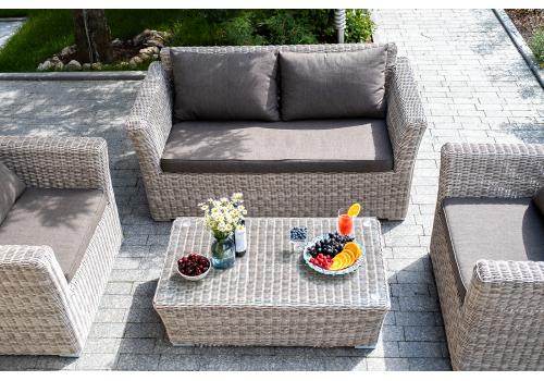  "Капучино Сингл" лаунж-зона из искусственного ротанга, цвет бежевый, фото 3 