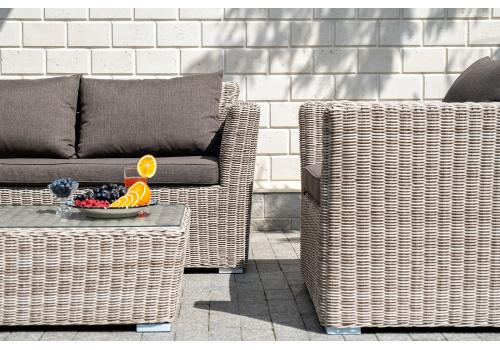  "Капучино Сингл" лаунж-зона из искусственного ротанга, цвет бежевый, фото 7 