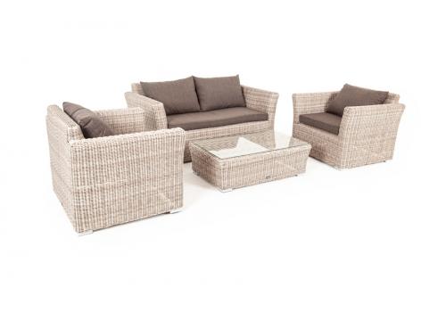  "Капучино Сингл" лаунж-зона из искусственного ротанга, цвет бежевый, фото 11 