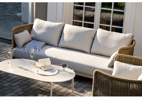  "Аликанте" лаунж-зона из искусственного ротанга, цвет соломенный, фото 3 