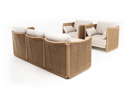  "Аликанте" лаунж-зона из искусственного ротанга, цвет соломенный, фото 20 
