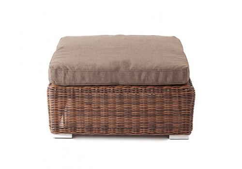  "Лунго" плетеная оттоманка с подушкой, цвет коричневый, фото 2 