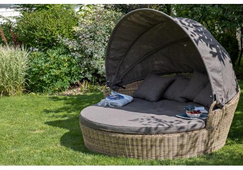  "Стильяно" плетеная кровать круглая, цвет соломенный, фото 117 