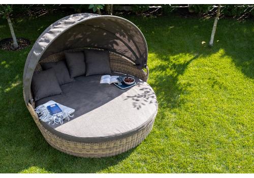  "Стильяно" плетеная кровать круглая, цвет соломенный, фото 126 