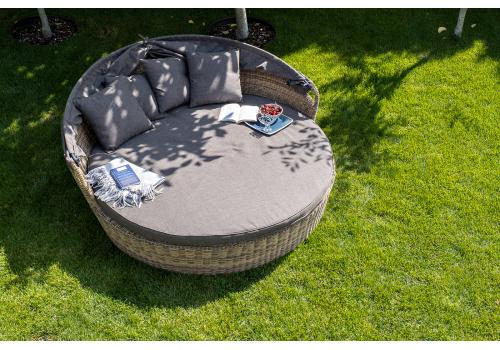  "Стильяно" плетеная кровать круглая, цвет соломенный, фото 135 