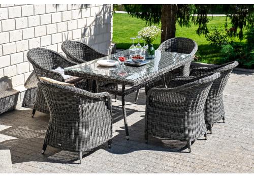  "Эспрессо" обеденная группа плетеная, цвет графит, фото 1 