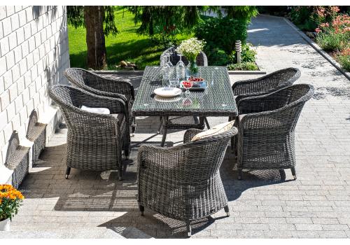  "Эспрессо" обеденная группа плетеная, цвет графит, фото 3 