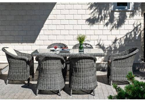  "Эспрессо" обеденная группа плетеная, цвет графит, фото 4 