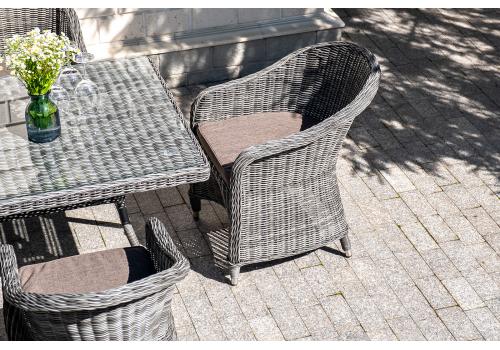  "Эспрессо" обеденная группа плетеная, цвет графит, фото 5 