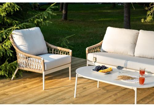  "Венеция" лаунж-зона из искусственного ротанга, цвет соломенный, фото 25 