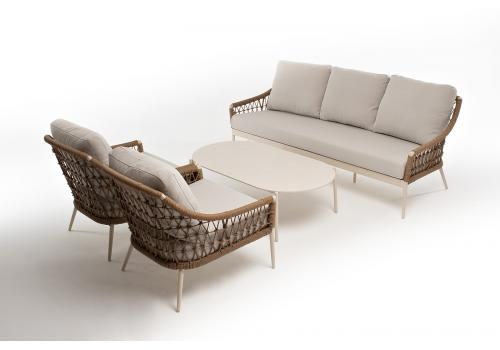  "Венеция" лаунж-зона из искусственного ротанга, цвет соломенный, фото 49 