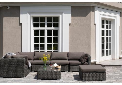  "Лунго" трансформирующаяся лаунж-зона из искусственного ротанга, цвет графит, фото 12 