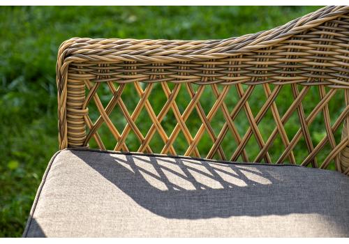  "Дольче" обеденная группа из искусственного ротанга, цвет соломенный, фото 9 