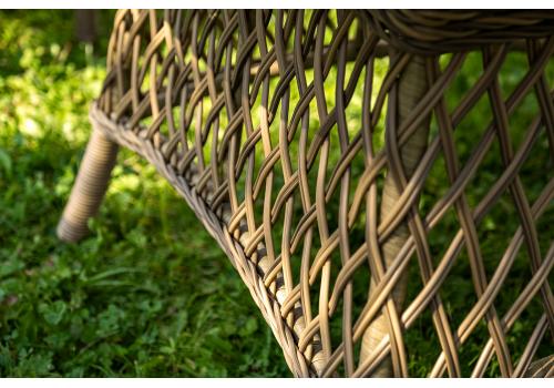  "Дольче" обеденная группа из искусственного ротанга, цвет соломенный, фото 13 