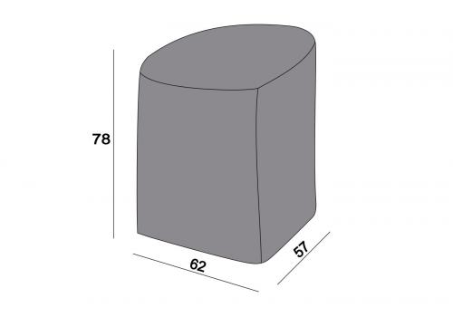  Защитный чехол на стул Марсель/Бордо/Лион, цвет серый, фото 2 
