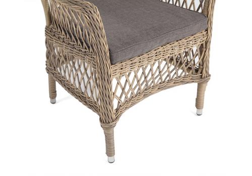  "Сицилия" плетеный стул из искусственного ротанга, цвет соломенный, фото 4 