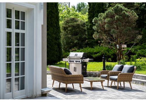  "Прованс" лаунж-зона плетеная из искусственного ротанга, цвет соломенный, фото 6 