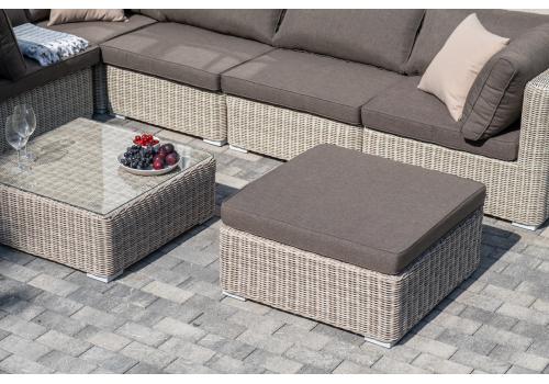  "Лунго" трансформирующаяся лаунж-зона из искусственного ротанга, цвет бежевый, фото 8 