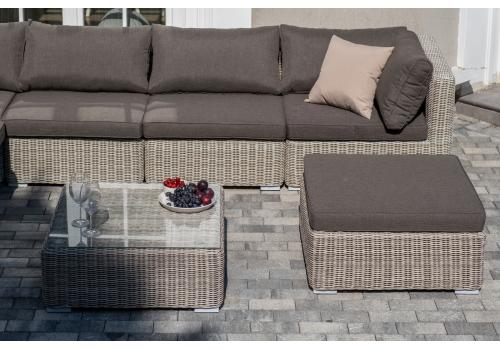  "Лунго" трансформирующаяся лаунж-зона из искусственного ротанга, цвет бежевый, фото 18 