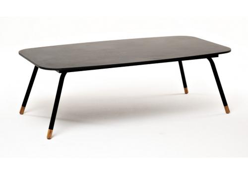  "Верона" журнальный стол из HPL 120х65, H40, каркас черный муар, цвет столешницы "серый гранит", фото 1 