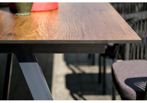  "Куба" обеденная группа на 10 персон, стол HPL "дуб", круглый роуп, фото 9 