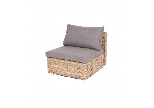  "Лунго" модуль диванный прямой с подушками, цвет соломенный (гиацинт), фото 1 