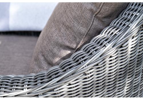  "Кон Панна" диван из искусственного ротанга двухместный, цвет графит, фото 15 