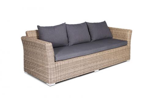  "Капучино Дабл" лаунж-зона из искусственного ротанга, цвет соломенный, фото 8 