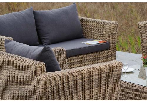  "Капучино Дабл" лаунж-зона из искусственного ротанга, цвет соломенный, фото 10 