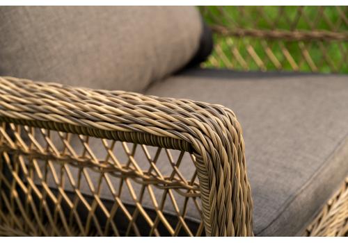  "Гранд Латте" лаунж-зона из искусственного ротанга, цвет соломенный, фото 60 