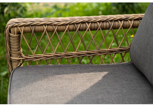  "Гранд Латте" лаунж-зона из искусственного ротанга, цвет соломенный, фото 68 