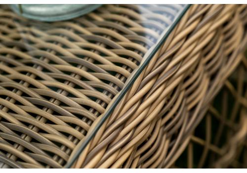  "Гранд Латте" лаунж-зона из искусственного ротанга, цвет соломенный, фото 70 