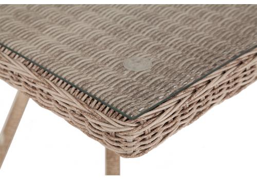  "Латте" плетеный стол из искусственного ротанга 160х90см, цвет бежевый, фото 6 