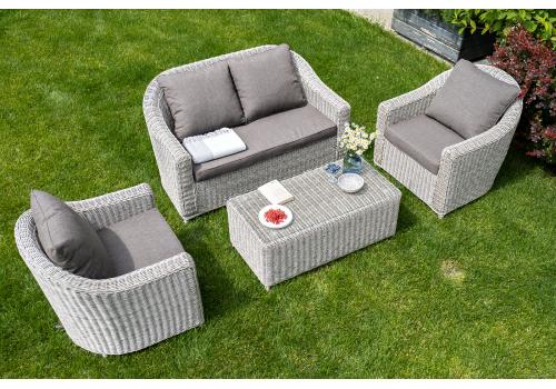  "Кон Панна" кресло из искусственного ротанга, цвет бежевый, фото 6 