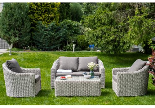  "Кон Панна" кресло из искусственного ротанга, цвет бежевый, фото 7 