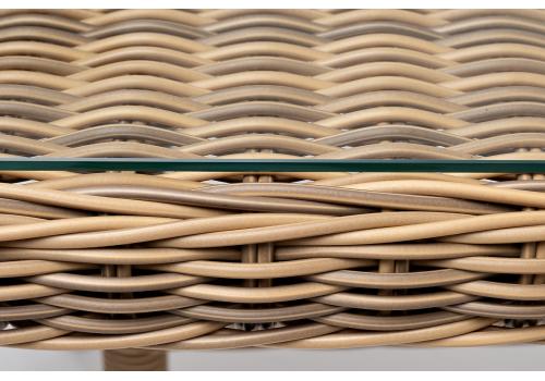  "Латте" плетеный стол из искусственного ротанга 140х80см, цвет соломенный, фото 4 