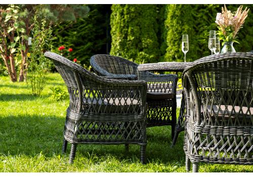  "Эспрессо–150 S" обеденная группа плетеная, цвет графит, фото 11 