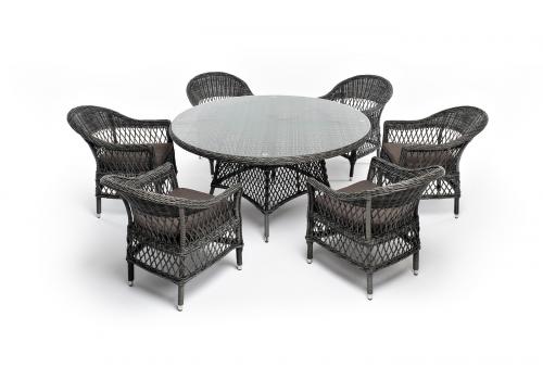  "Эспрессо–150 S" обеденная группа плетеная, цвет графит, фото 19 